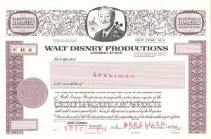 Walt Disney Productions - SPECIMEN